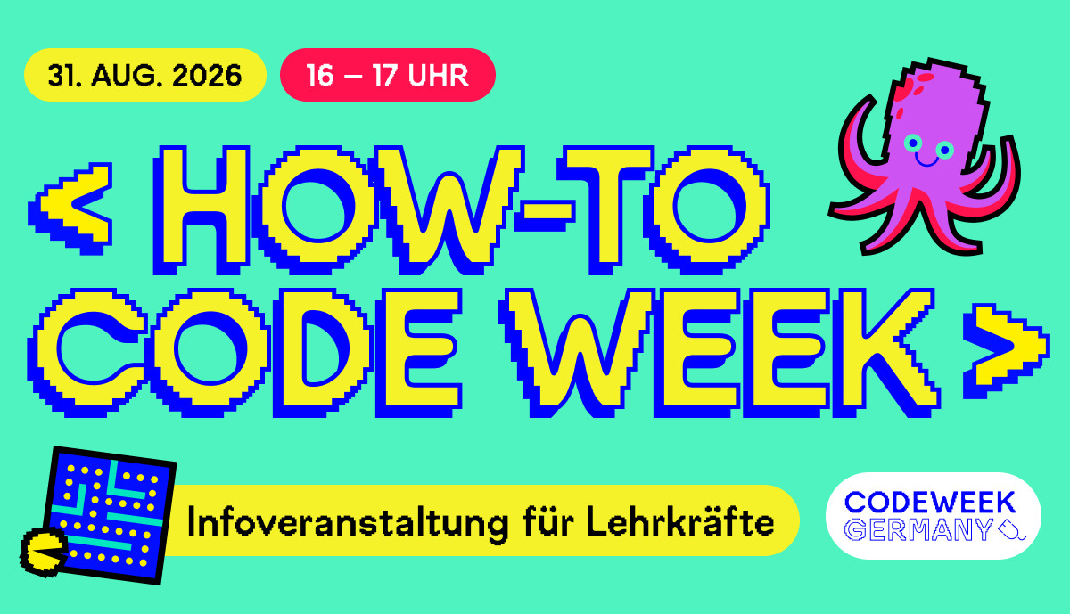 Logo For Code Week How-to Code Week für Schulen